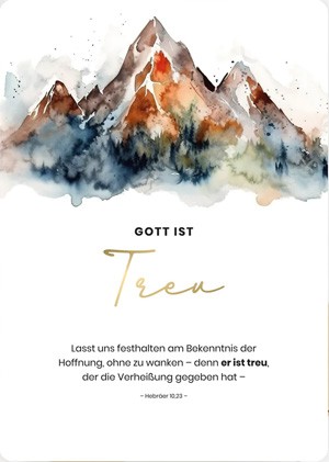 Postkarte - Gott ist treu